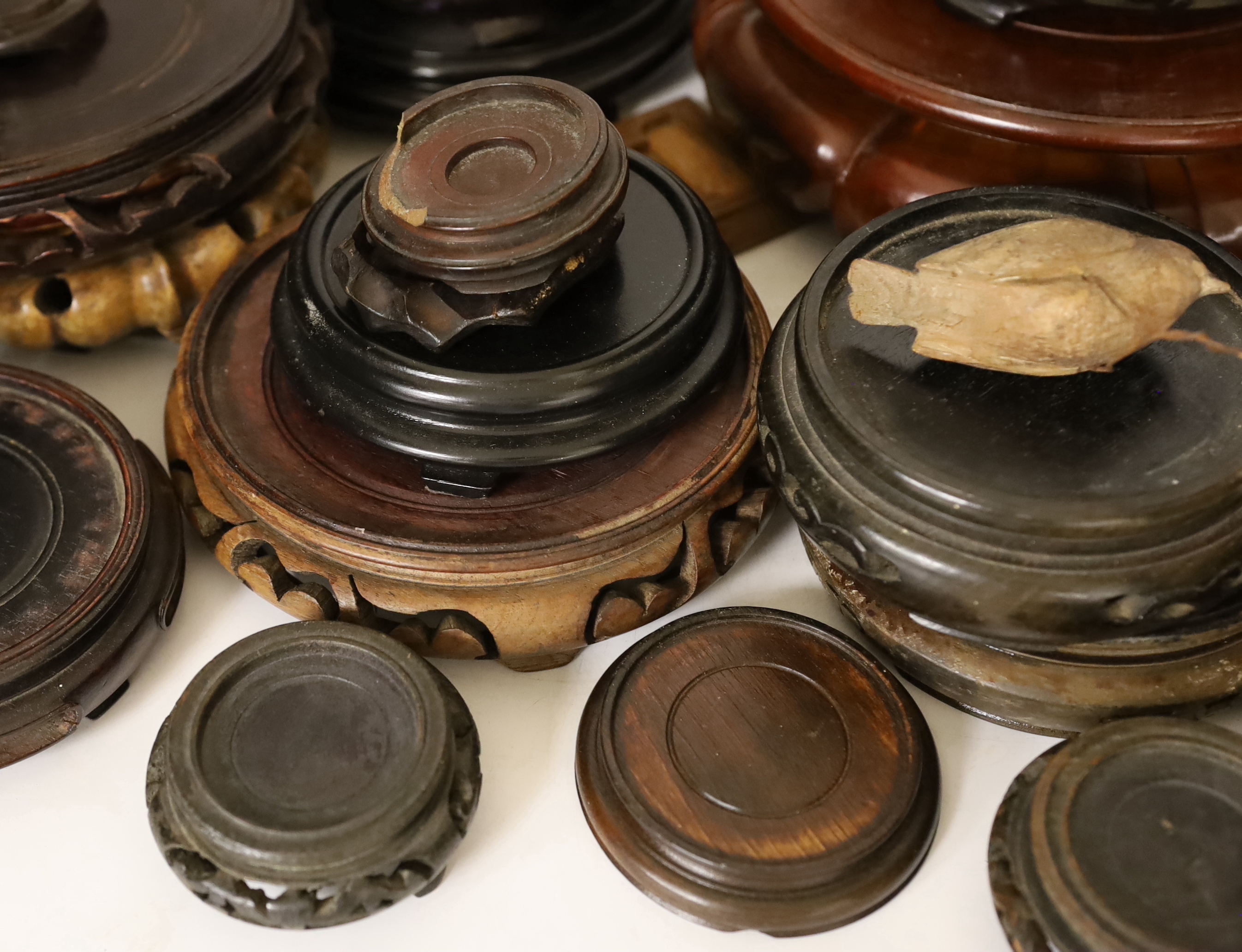 A collection of Chinese hardwood stands
